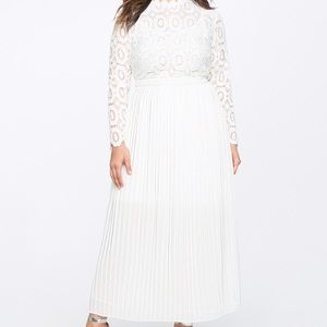 Eloquii White maxi dress NWT